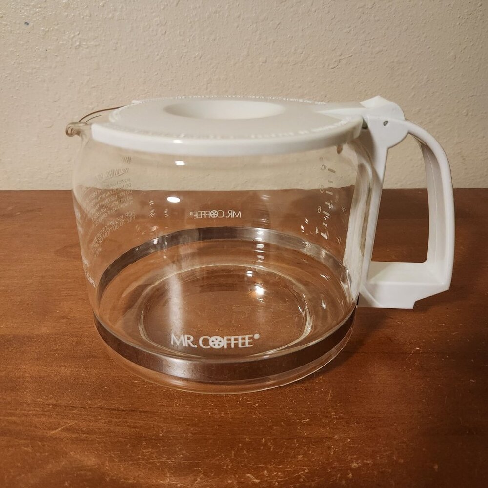 Mr. Coffee 12-Cup Replacement Carafe Glass & White Handle